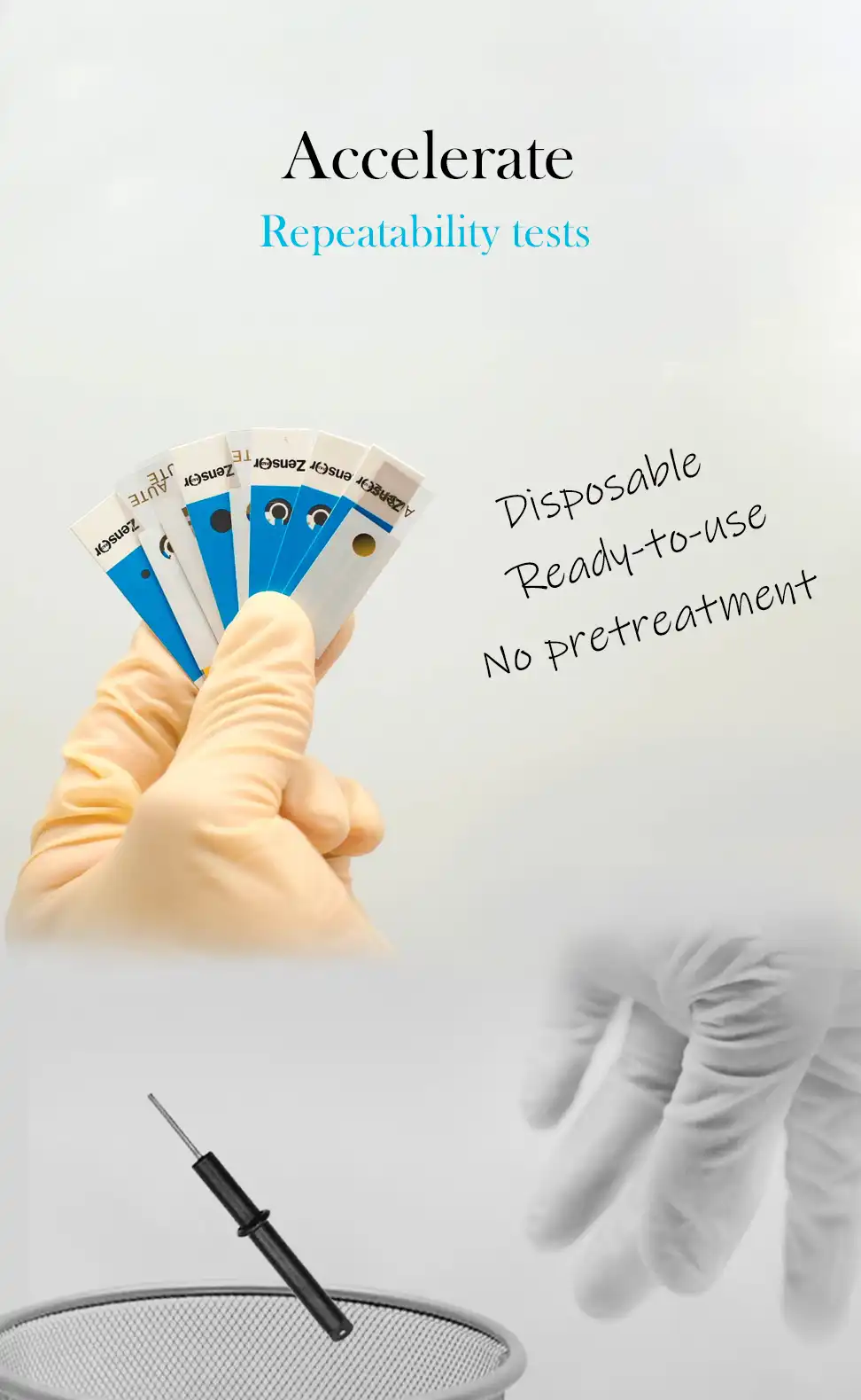 no pretreatment & disposable electrochmical
                                Screen printed electrodes & Interdigitated
                                electrodes-Zensor R&D-SPE